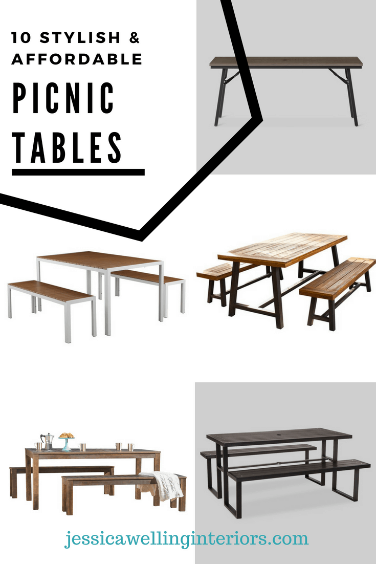 10 Best Picnic Tables For 2024 All Available Online Jessica Welling   10 Stylish Affordable Picnic Tables 1 