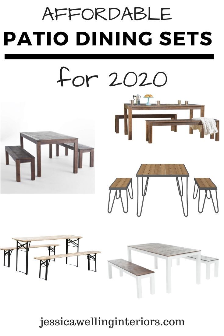 10 Best Picnic Tables For 2024 All Available Online Jessica Welling   Affordable Patio Dining Sets 2020 