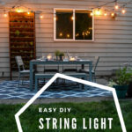 Need to light a deck, patio, or fire pit? Install easy and inexpensive removable string light poles. I'll show you how.