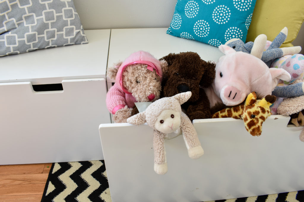 photo of stuva drawer with stuffed animals