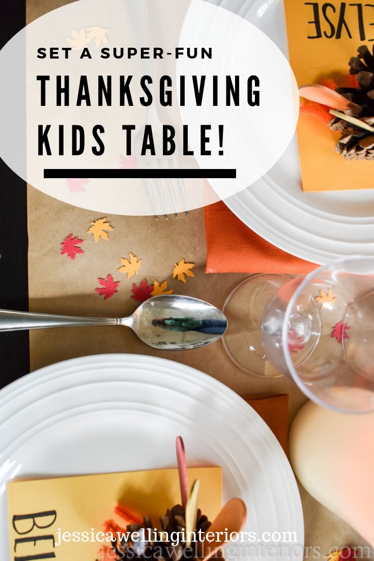image of Thanksgiving kids table