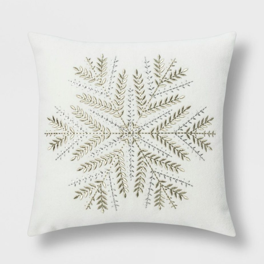 Winter themed throw store pillows