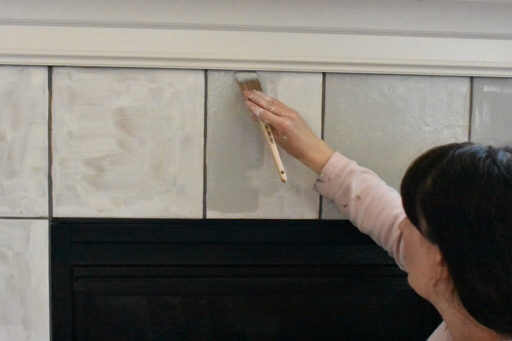110 DIY Fireplace Makeover How to Paint Tile Jessica Welling Interiors