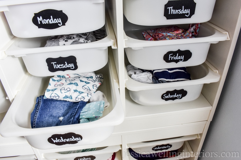 Organize Kids' Clothes for School! - Jessica Welling Interiors