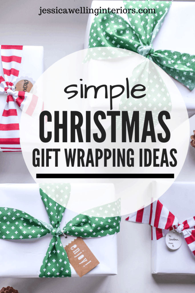 Christmas Gift Wrapping Ideas: Fabric Ribbon - Jessica Welling Interiors