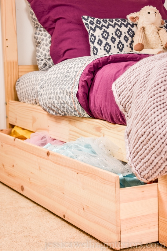 kids bunk bed with under bed storage drawers hack for kids bedroom