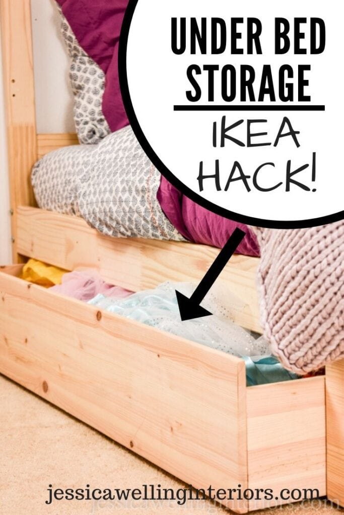 Under Bed Storage For Kids A Simple, Ikea Malm Single Bed With Storage Instructions