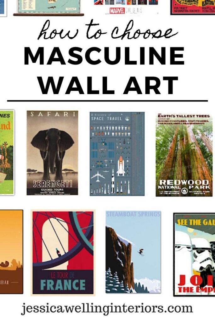 Masculine Wall Art How To Choose The Right Man Cave Decor Jessica Welling Interiors