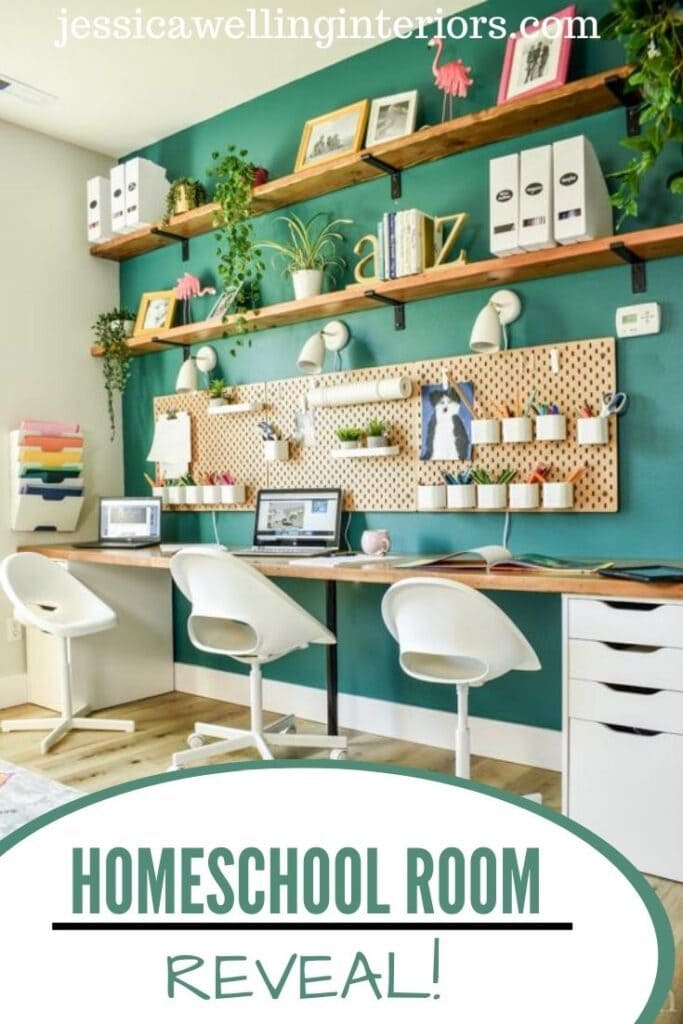 School Desk For Home Diy Reveal, Homeschool Desk And Chair