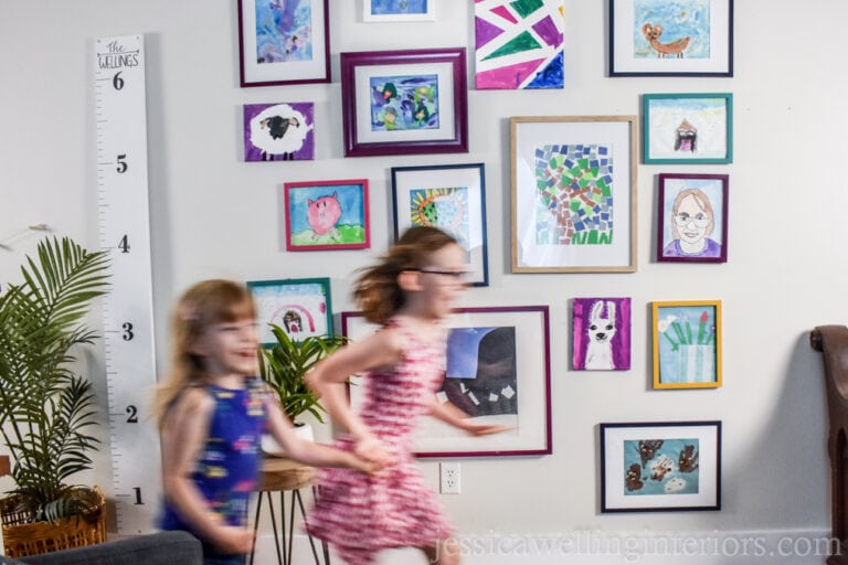 Kids’ Art Display Wall