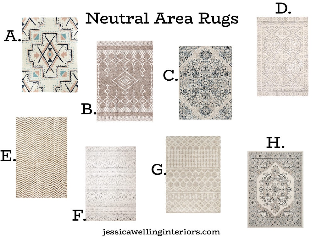 Asquith Embossed Neutral Area Rug - Clearance –