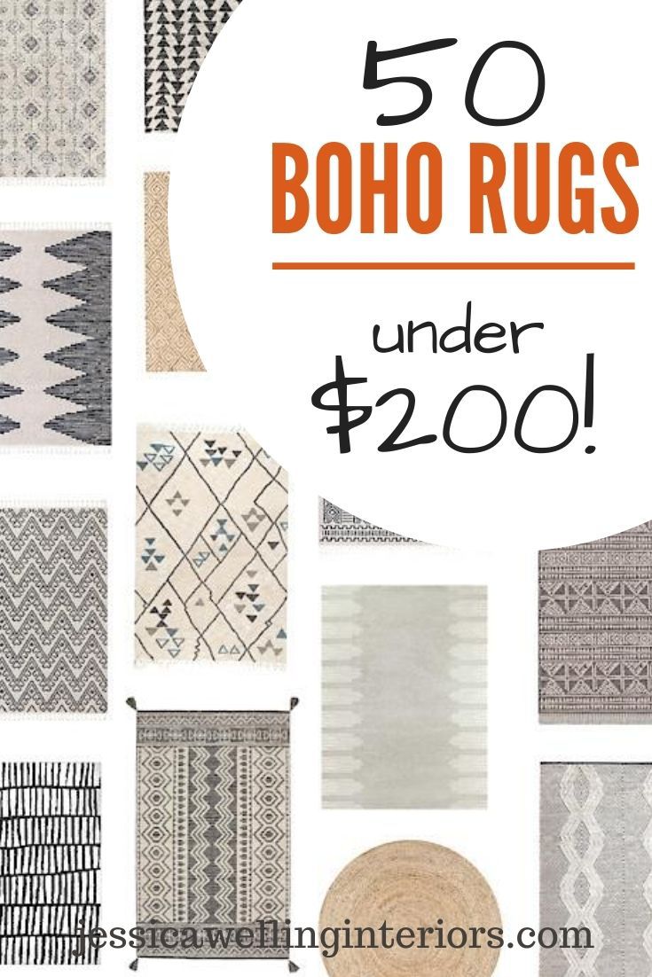 50 Neutral Modern Rugs Under 200 2024 Jessica Welling Interiors   50 Boho Rugs Under 200 1 