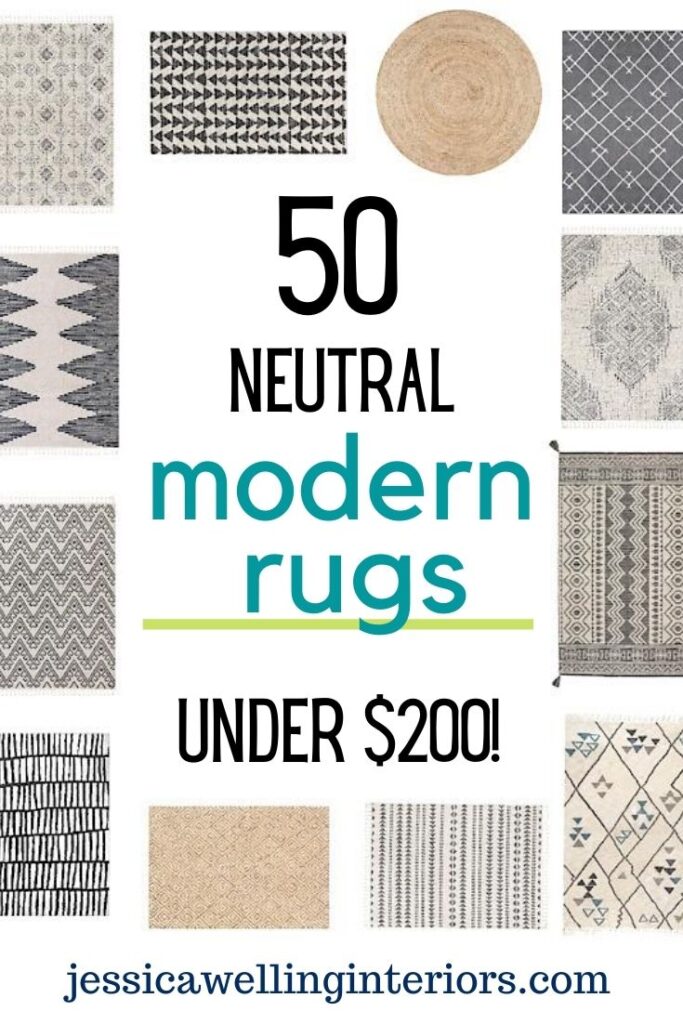 50 Neutral Modern Rugs Under 200, Area Rugs Under 200 Dollars