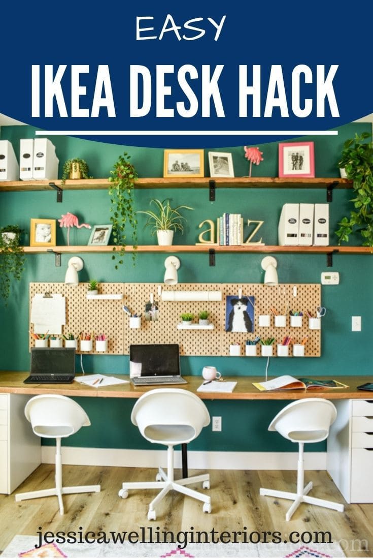 Simple DIY Ikea Desk Hack Tutorial! Jessica Welling