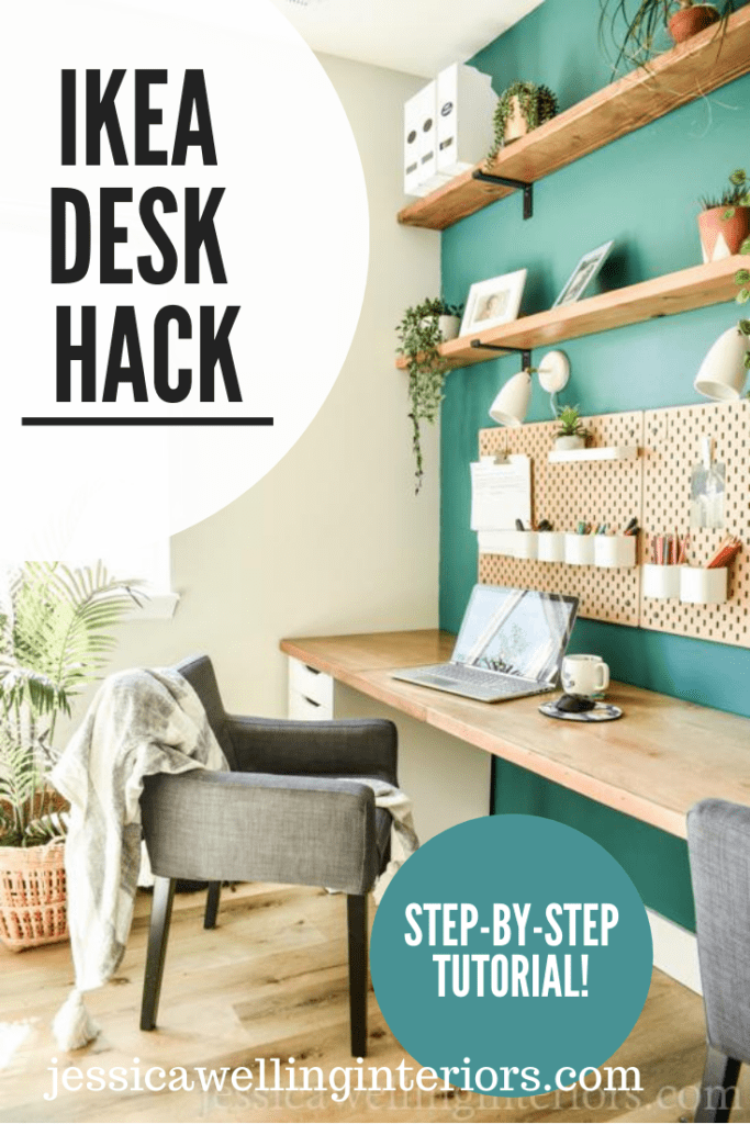 DIY Floating Plywood Desk Setup