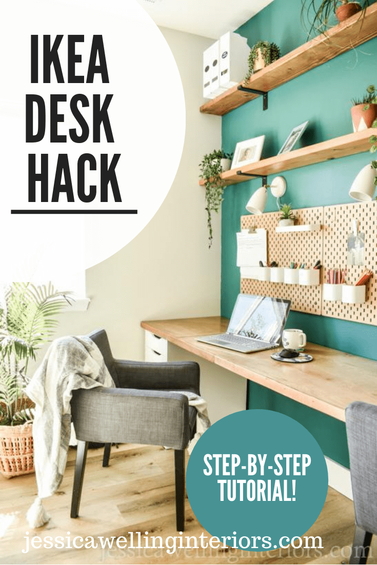 Simple DIY Ikea Desk Hack Tutorial! Jessica Welling