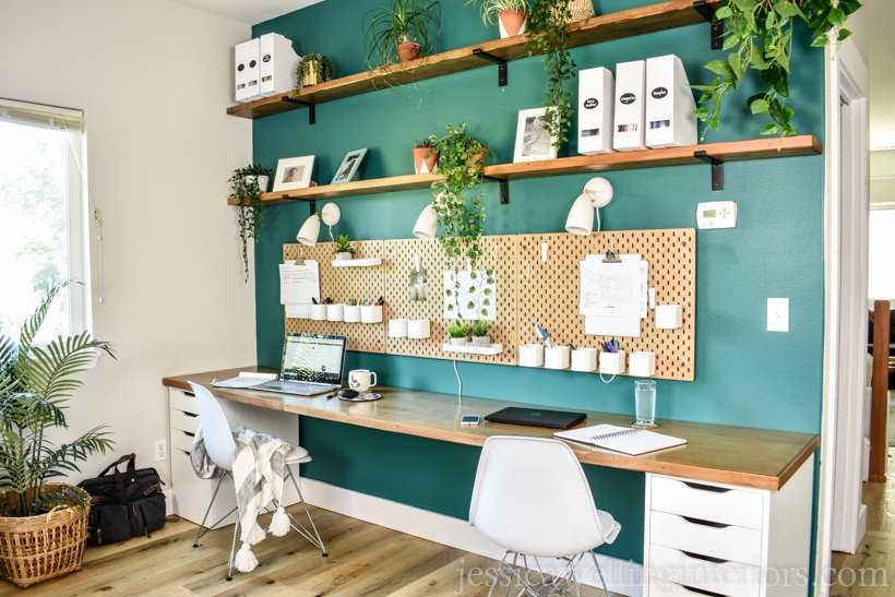 diy desk with ikea drawers