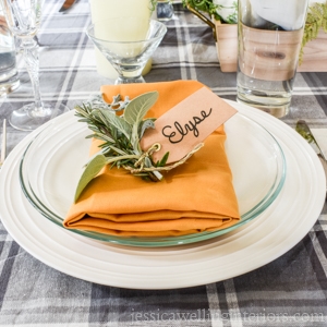 Thanksgiving table setting