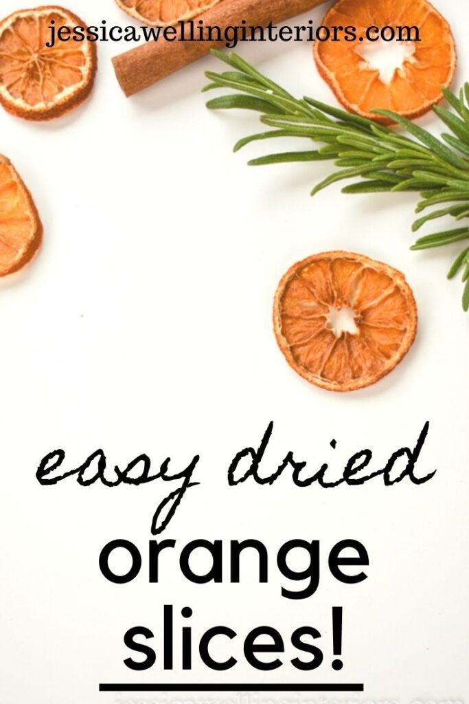 Easy Dried orange slices: dried orange slices with cinnamon sticks