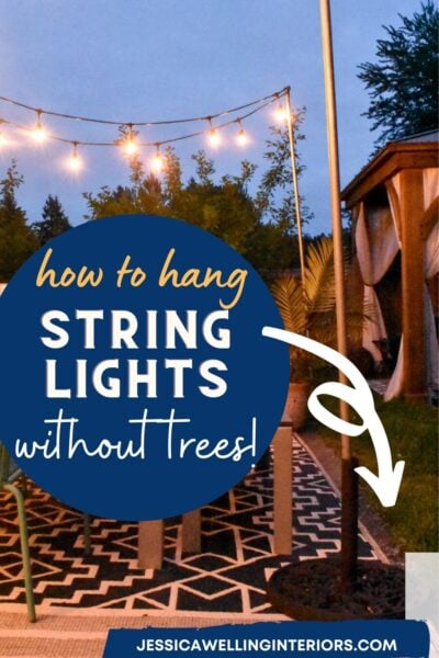 The Easiest Diy Outdoor String Light Poles Tutorial! - Jessica Welling 