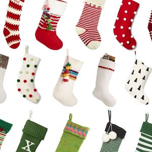 modern Christmas stockings collage