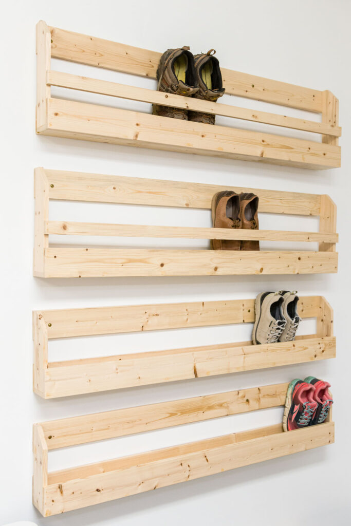 How to Build Family Shoe Storage in a Garage on a Budget