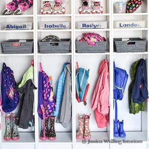 Backpack Organizer: A Brilliant Mudroom IKEA Hack! - Jessica Welling  Interiors