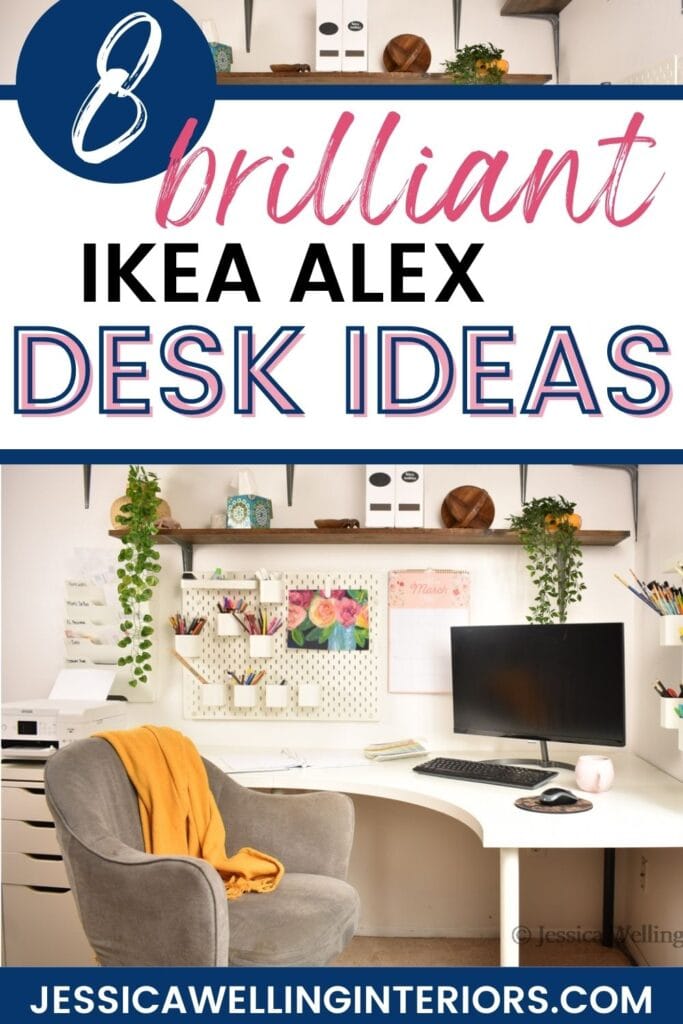 8 Brilliant Ikea Alex Desk Ideas: corner desk with an Alex drawer unit