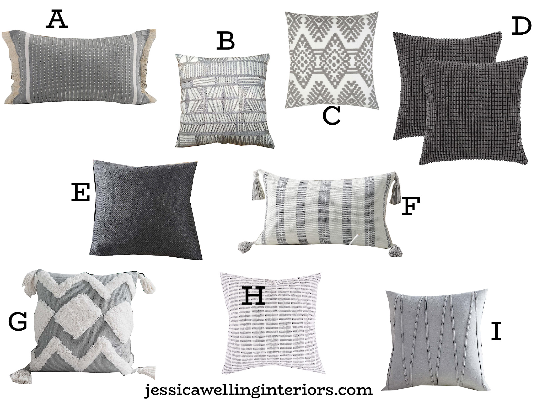 Cheap Fall Pillow Covers For 2024 Jessica Welling Interiors   Grey Pillow Covers 