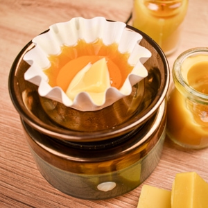 beeswax wax melts in a wax warmer