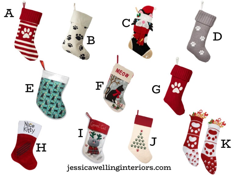 The Best Cat Christmas Stockings (2024) - Jessica Welling Interiors