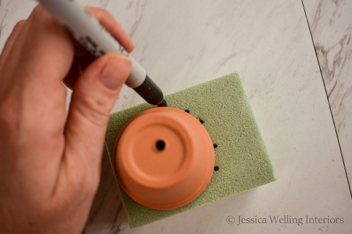 DIY Mini Artificial Potted Plants Jessica Welling Interiors