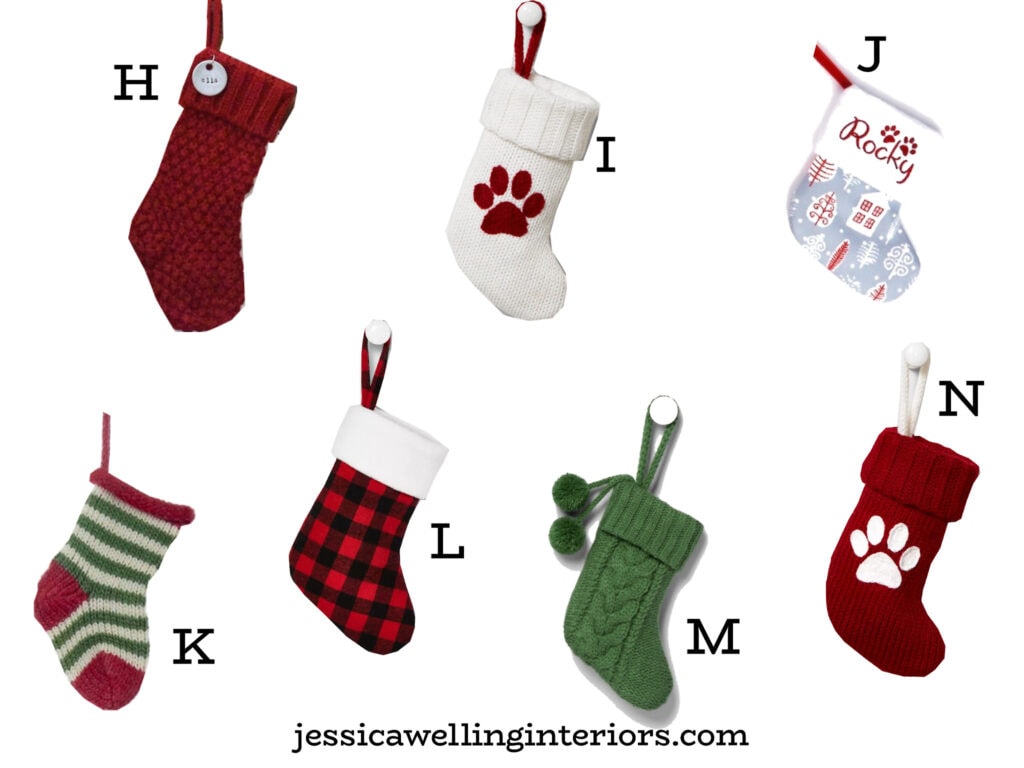 more mini Christmas stockings for dogs for the Holidays
