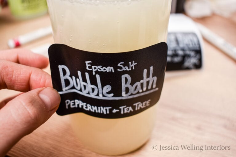 DIY Bubble Bath with Epsom Salt Jessica Welling Interiors