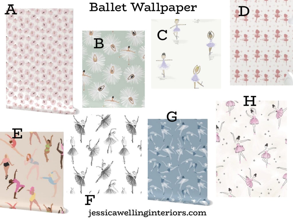 Ballet Wallpaper: collage of 8 different wallpapers with ballerinas and dancers