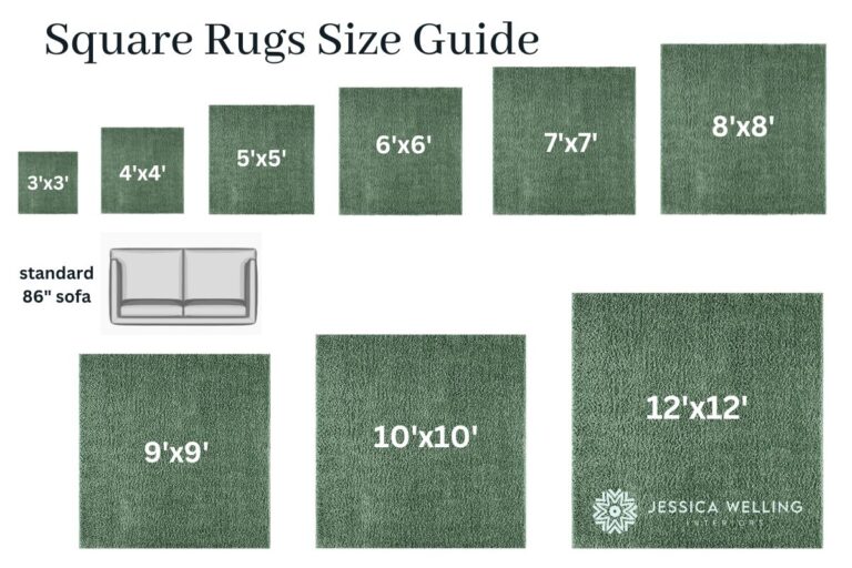 Standard Rug Sizes The Right Sized Rug for Every Room Jessica Welling Interiors