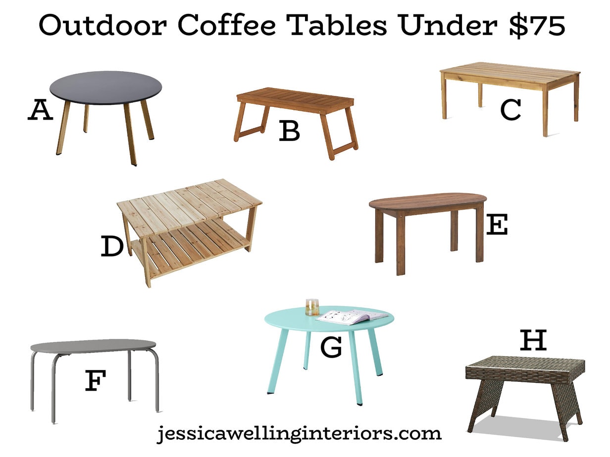 The Best Outdoor Coffee Tables on a Budget! Jessica Welling Interiors