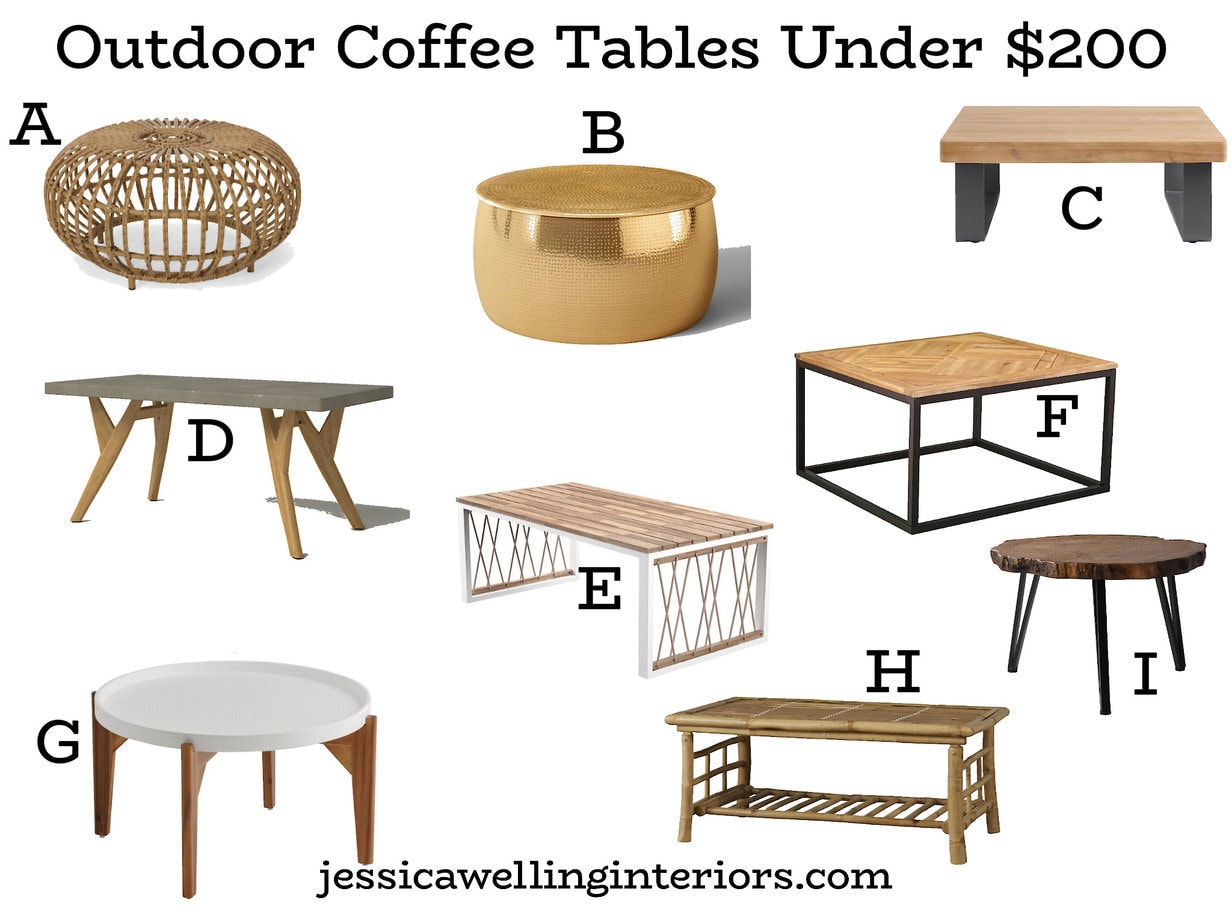 The Best Outdoor Coffee Tables on a Budget! Jessica Welling Interiors