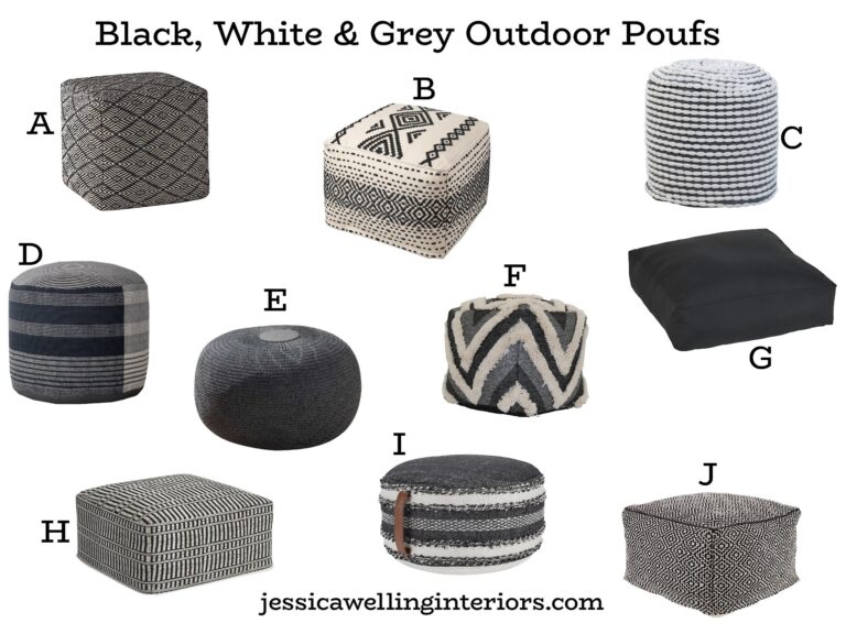 The Best Outdoor Poufs Under 100 (2024) Jessica Welling Interiors