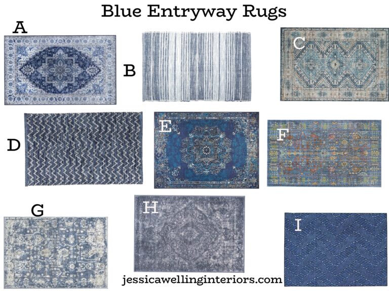 Blue Entry Rugs The Best Entryway Rugs for 2025! - Jessica Welling Interiors