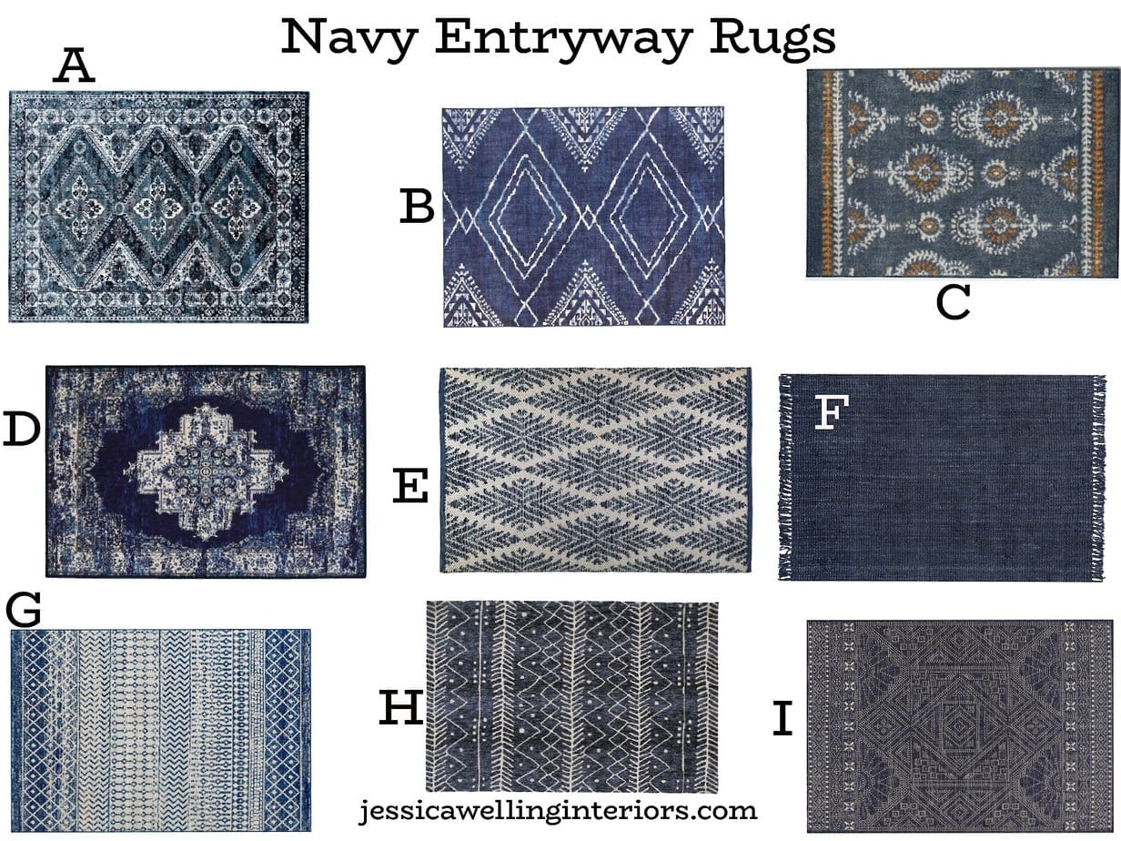 Navy Entryway Rugs 1 