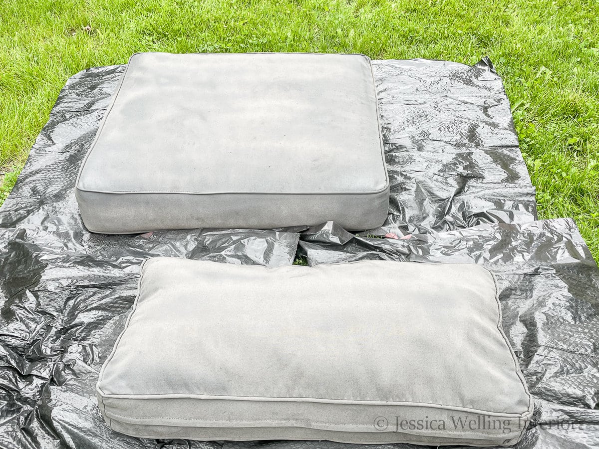 Painting Outdoor Cushions Tutorial Jessica Welling Interiors   Outdoor Cushions 