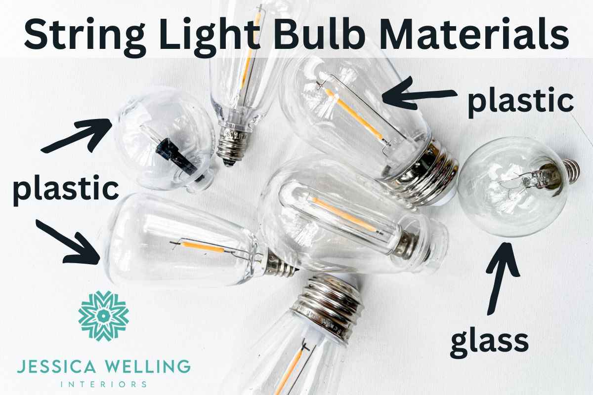 String Light Bulb Materials 