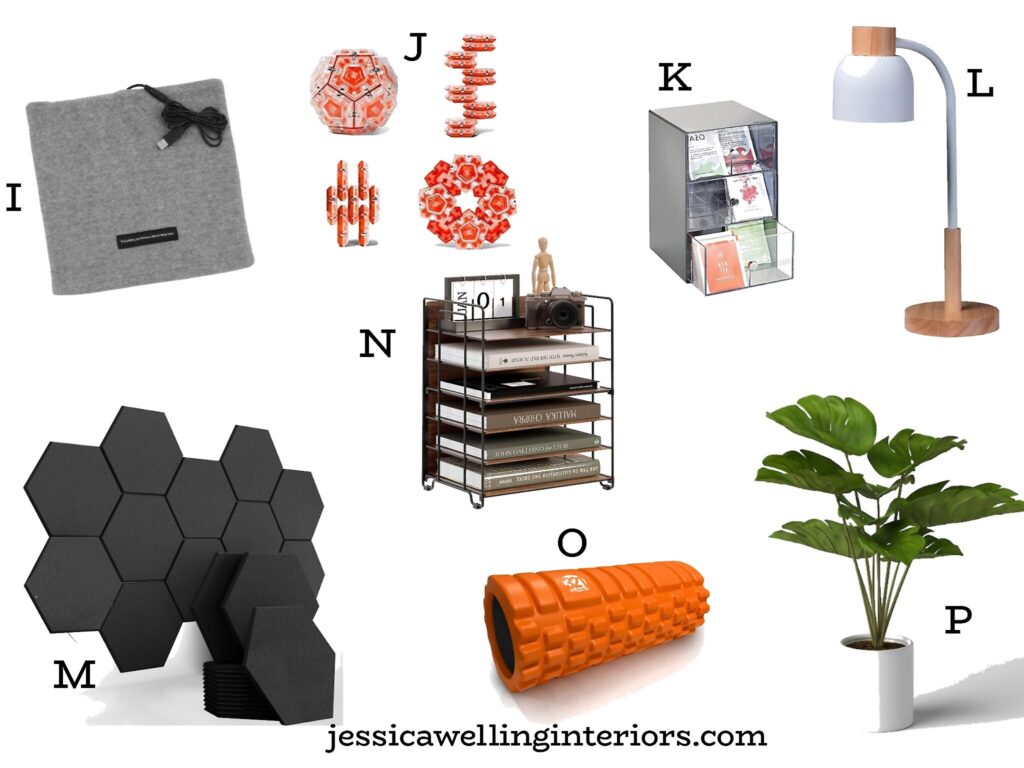 collage of office gift ideas for men under $30