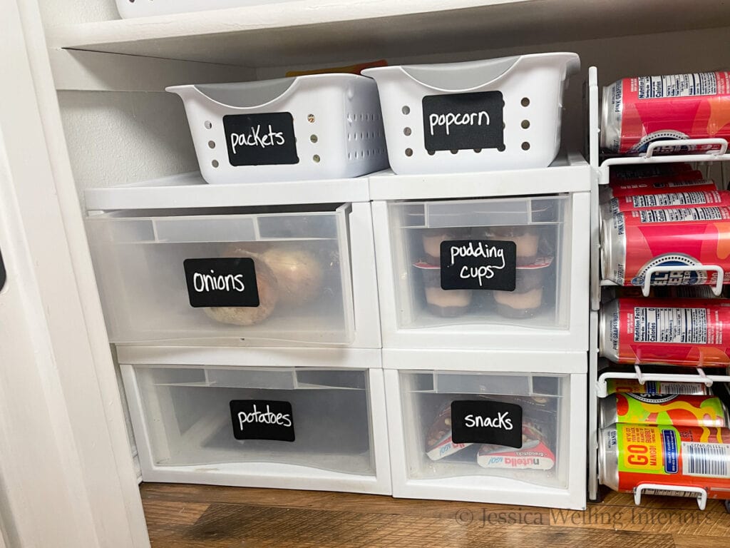 How to Organize A Pantry With Deep Shelves (So You Can Actually Find  Things!) - Jessica Welling Interiors