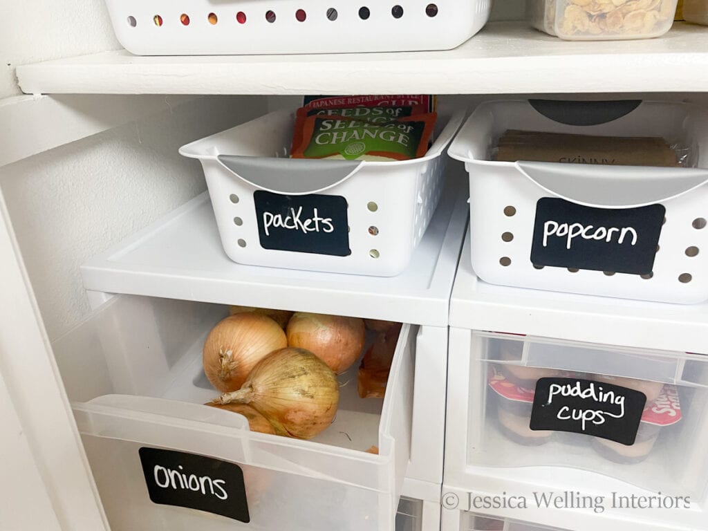 How to Organize A Pantry With Deep Shelves (So You Can Actually Find  Things!) - Jessica Welling Interiors