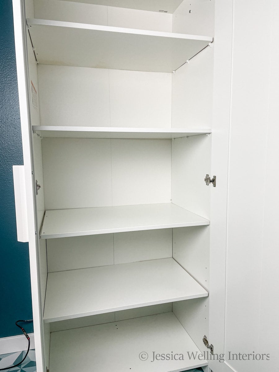 Ikea Brimnes Wardrobe Hack: Adding Shelves - Jessica Welling Interiors
