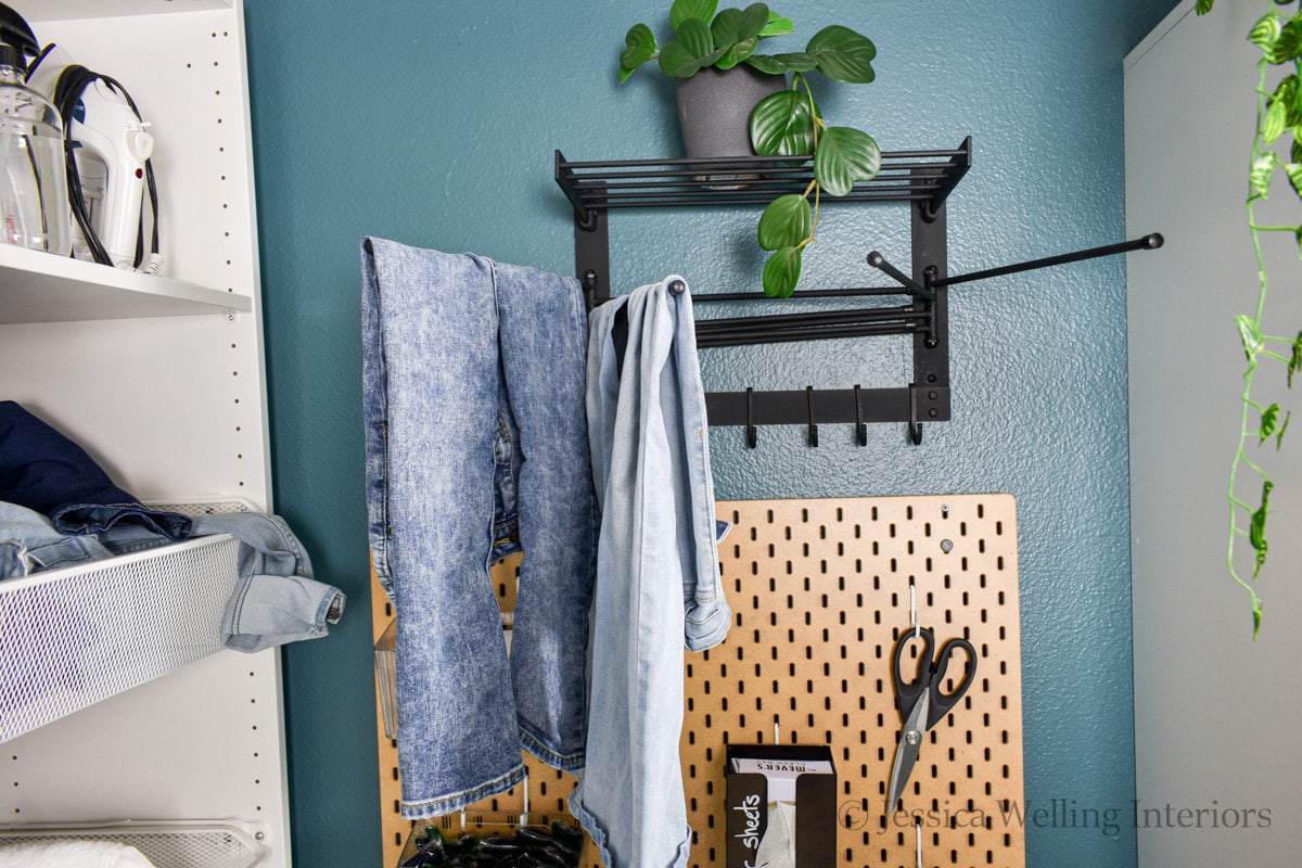 A Small Laundry Room Goes Vertical