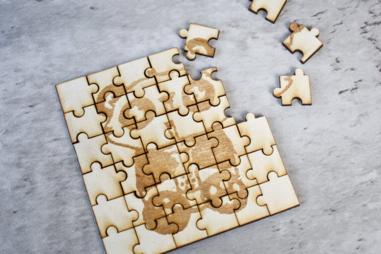 DIY Wood Jigsaw Puzzle with xTool F1