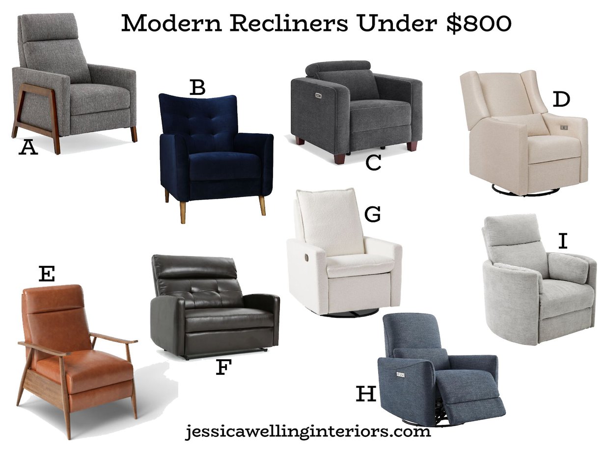 50 Modern Recliners That Aren't Hideous (2024) Jessica Welling Interiors
